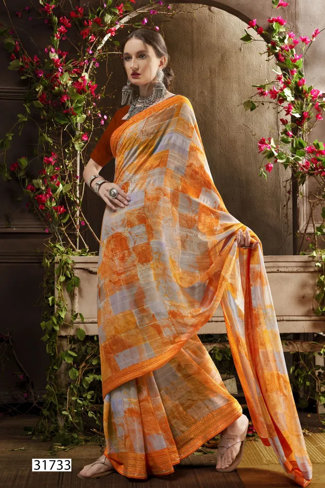 Vilokita Vol 5 By Vallabhi Georgette Printed Saree Exporters In India